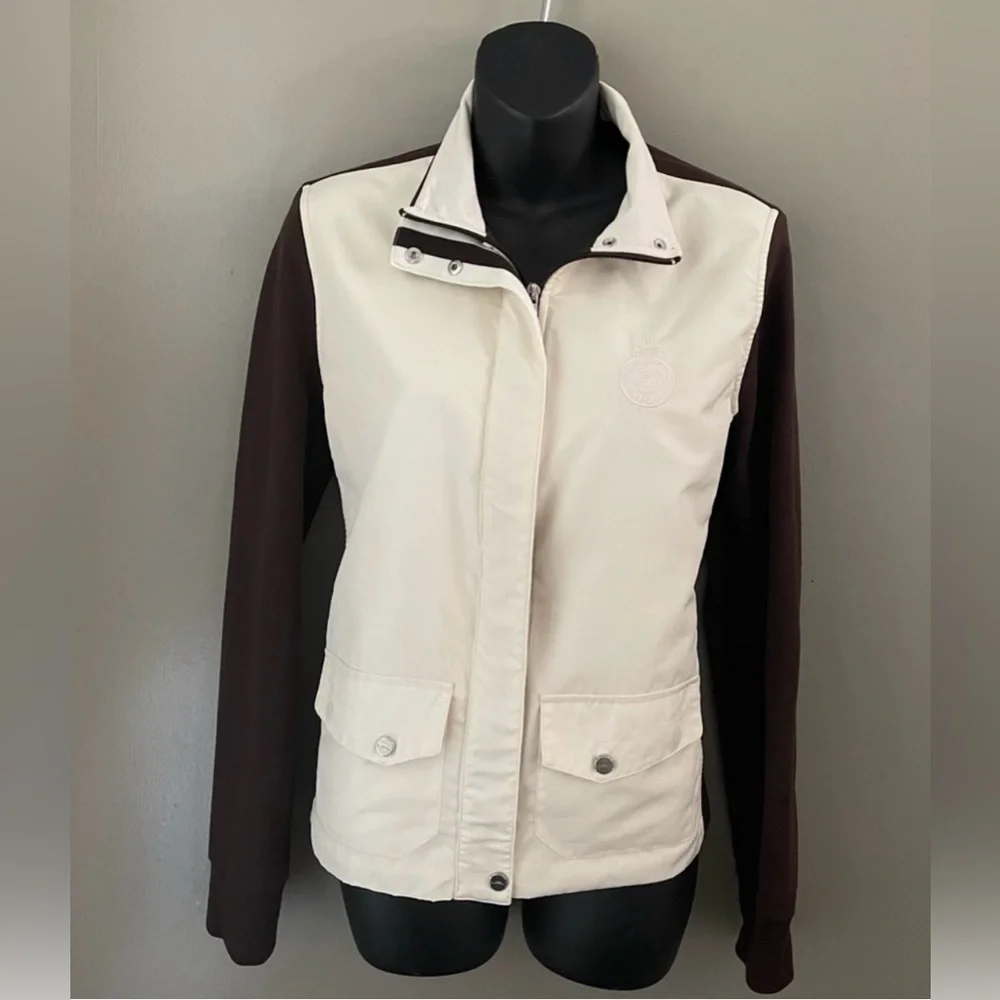 Ralph Lauren Cream and Brown Utility Jacket - Picture 1 of 14